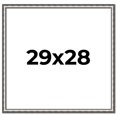 thumbnail image 1 of 29x28 Frame Silver Real Wood Picture Frame Width 1.125 Inches | Interior Frame Depth 0.5 Inches |, 1 of 8
