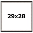thumbnail image 1 of 29x28 Frame Silver Real Wood Picture Frame Width 1.25 Inches | Interior Frame Depth 0.75 Inches |, 1 of 8