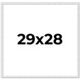 thumbnail image 1 of 29x28 Frame White Real Wood Picture Frame Width 0.75 inches | Interior Frame Depth 0.5 inches |, 1 of 8