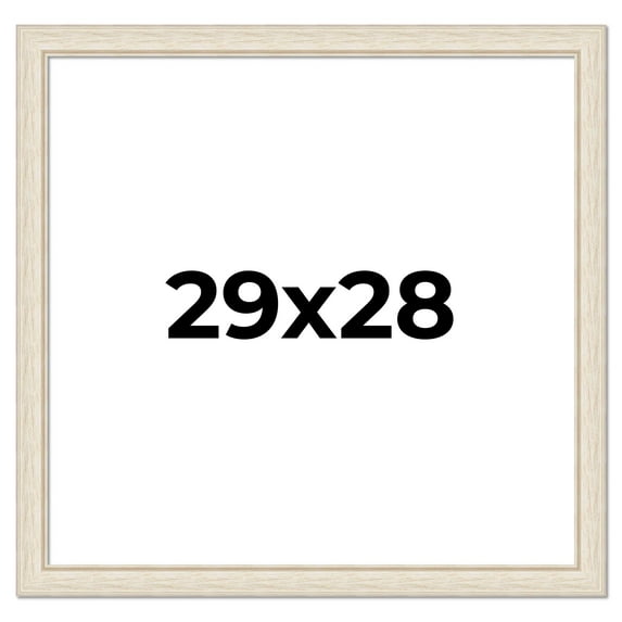 29x28 Frame White Real Wood Picture Frame Width 1.75 inches | Interior Frame Depth 0.5 inches |