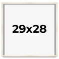 thumbnail image 1 of 29x28 Frame White Wash Solid Wood Picture Frame | 0.75 Inch Moulding Width | Includes UV Acrylic, 1 of 8