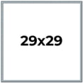 thumbnail image 1 of 29x29 Frame Blue Scuffed Farm Board Solid Wood Picture Frame Width 0.75 Inches | Interior Depth 0.5, 1 of 8