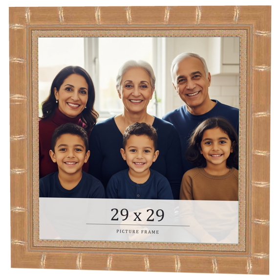29x29 Frame Gold Real Wood Picture Frame Width 1.5 inches | Interior Frame Depth 0.5 inches |