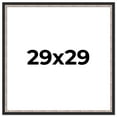 thumbnail image 1 of 29x29 Frame Silver Real Wood Picture Frame Width 1.25 Inches | Interior Frame Depth 0.75 Inches |, 1 of 8