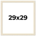 thumbnail image 1 of 29x29 Frame White Barnwood Picture Frame Includes UV Acrylic Plexiglass, Acid Free Foam Backing, 1 of 8