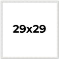 thumbnail image 1 of 29x29 Frame White Real Wood Picture Frame Width 0.75 inches | Interior Frame Depth 0.5 inches |, 1 of 8