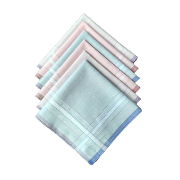 29x29cm Turban Handkerchief Unisex Face Towel Sweat Wipe Bandannas Hankies 6PCS