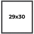 thumbnail image 1 of 29x30 Frame Black Real Wood Picture Frame Width 1.25 inches | Interior Frame Depth 0.5 inches |, 1 of 8