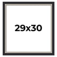thumbnail image 1 of 29x30 Frame Black Real Wood Picture Frame Width 2.25 Inches | Interior Frame Depth 0.5 Inches |, 1 of 8