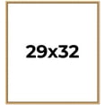 thumbnail image 1 of 29x32 Frame Beaded Gold Solid Wood Picture Frame | 0.75 Inches Moulding Width | Liscio Oro, 1 of 8