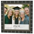 thumbnail image 1 of 29x32 Frame Black Bamboo Solid Wood Picture Frame Width 1.5 Inches | Interior Frame Depth 0.5, 1 of 8