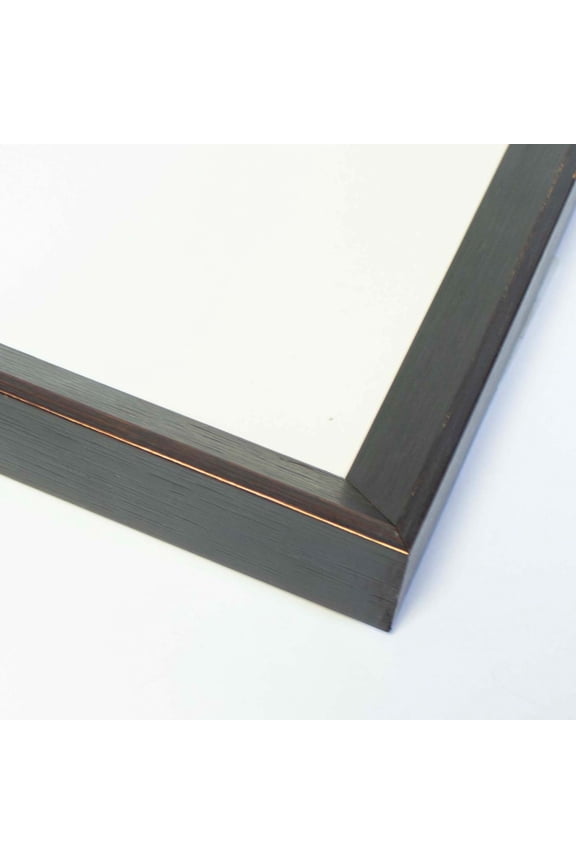 29x32 Frame Black & Bronze Solid Wood Picture Frame Width 0.75 Inches | Interior Frame Depth 0.75