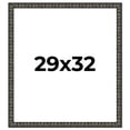 thumbnail image 1 of 29x32 Frame Black-Brown Medieval Solid Wood Picture Frame | 1.5 Inch Moulding Width | Gotham, 1 of 8