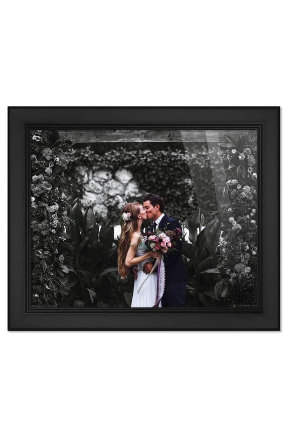 29x32 Frame Black Picture Frame - Complete Modern Photo Frame Includes UV Acrylic Shatter Guard Front, Acid Free