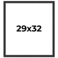 thumbnail image 1 of 29x32 Frame Black Real Wood Picture Frame Width 1.25 Inches | Interior Frame Depth 0.5 Inches |, 1 of 8