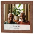 thumbnail image 1 of 29x32 Frame Brown Farmhouse Solid Wood Picture Frame Width 1.5 Inches | Interior Frame Depth 0.5, 1 of 8