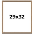thumbnail image 1 of 29x32 Frame Gold Real Wood Picture Frame Width 1.25 inches | Interior Frame Depth 0.5 inches |, 1 of 8