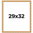 thumbnail image 1 of 29x32 Frame Gold Rustic Solid Wood Picture Frame | 1.25 Inch Wide Moulding | Rustique Gold, 1 of 8