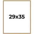 thumbnail image 1 of 29x35 Frame Beaded Gold Solid Wood Picture Frame | 0.75 Inches Moulding Width | Liscio Oro, 1 of 8