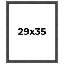 29x35 Frame Black Passaggi Solid Wood Picture Frame Width 1.5 Inches | Interior Depth 0.5 Inches |
