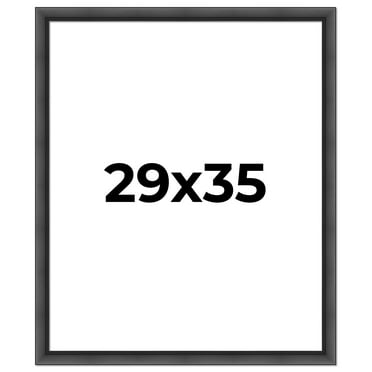 29x35 Frame Black Passaggi Solid Wood Picture Frame Width 1.5 Inches | Interior Depth 0.5 Inches |