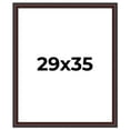 thumbnail image 1 of 29x35 Frame Brown Round Mahogany Solid Wood Picture Frame | 1.625 Inch Moulding Width | with UV, 1 of 8