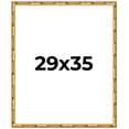 thumbnail image 1 of 29x35 Frame Gold Bamboo Solid Wood Picture Frame | 1 Inch Moulding Width | Interior Frame Depth, 1 of 8