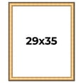 thumbnail image 1 of 29x35 Frame Gold Plein Aire Solid Wood Picture Frame Width 2 Inches | Interior Frame Depth 0.5, 1 of 8