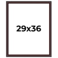thumbnail image 1 of 29x36 Frame Brown Round Mahogany Solid Wood Picture Frame | 1.625 Inch Moulding Width | with UV, 1 of 8