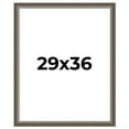 thumbnail image 1 of 29x36 Frame Brown Solid Wood Picture Frame | 1.75 Inch Moulding Width | Austin Frame Complete with, 1 of 8