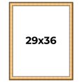 thumbnail image 1 of 29x36 Frame Gold Plein Aire Solid Wood Picture Frame Width 2 Inches | Interior Frame Depth 0.5, 1 of 8