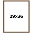 thumbnail image 1 of 29x36 Frame Gold Real Wood Picture Frame Width 1.25 inches | Interior Frame Depth 0.5 inches |, 1 of 8