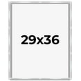thumbnail image 1 of 29x36 Frame Silver Whitewashed Wood Grain Solid Wood Shadow Box | 0.75 Inch Moulding Width | 0.75, 1 of 8