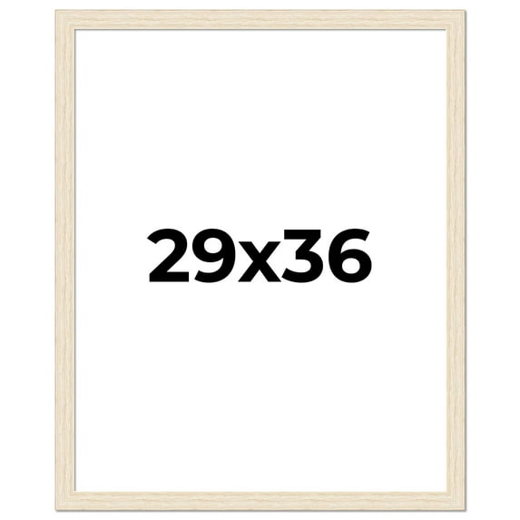 29x36 Frame White Barnwood Picture Frame Includes UV Acrylic Plexiglass, Acid Free Foam Backing