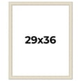 thumbnail image 1 of 29x36 Frame White Real Wood Picture Frame Width 1.75 inches | Interior Frame Depth 0.5 inches |, 1 of 8