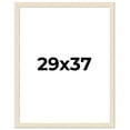 thumbnail image 1 of 29x37 Frame White Barnwood Picture Frame - Modern Photo Frame Includes UV Acrylic Shatter Guard, 1 of 8