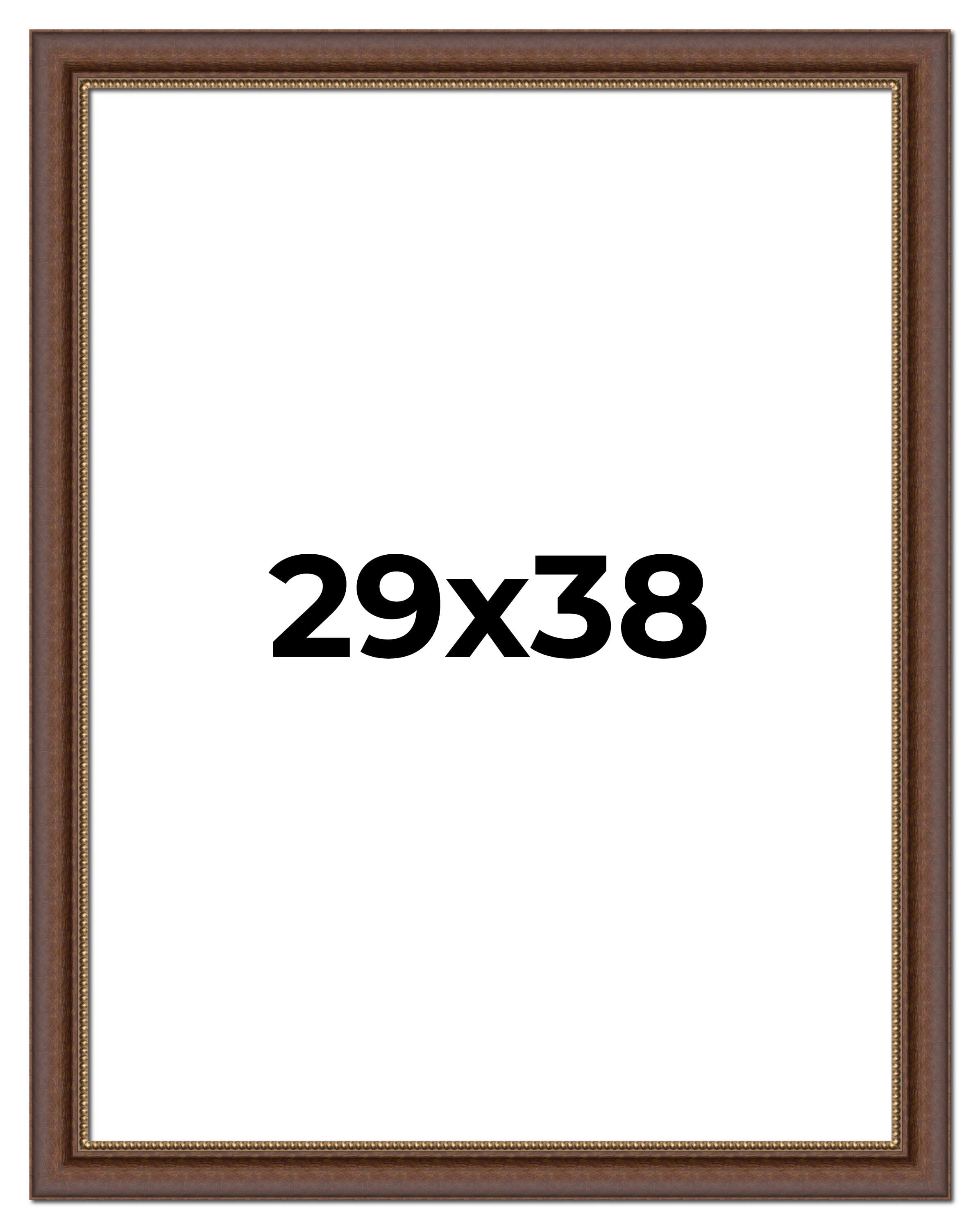29x38 Copper and Brown Real Wood Picture Frame Width 2 inches ...