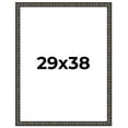 thumbnail image 1 of 29x38 Frame Black-Brown Medieval Solid Wood Picture Frame | 1.5 Inch Moulding Width | Gotham, 1 of 8