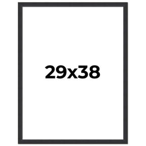 40x25 Frame Black Real Wood Picture Frame Width 0.75 inches | Interior ...