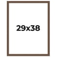 thumbnail image 1 of 29x38 Frame Brown Farmhouse Solid Wood Picture Frame Width 1.5 Inches | Interior Frame Depth 0.5, 1 of 8