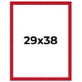 thumbnail image 1 of 29x38 Frame Red Burl Solid Wood Picture Frame Width 1.75 Inches | Interior Frame Depth 0.5 Inches |, 1 of 8