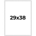 thumbnail image 1 of 29x38 Frame White Real Wood Picture Frame Width 0.75 inches | Interior Frame Depth 0.5 inches |, 1 of 8