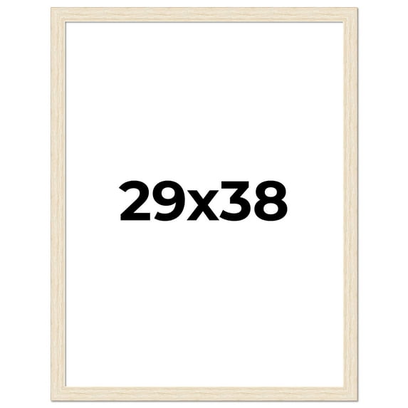 29x38 Frame White Real Wood Picture Frame Width 1.5 inches | Interior Frame Depth 0.5 inches | Barn