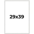 thumbnail image 1 of 29x39 Frame White Scuffed Rustic Solid Wood Picture Frame | 0.75 Inch Moulding Width| Includes UV, 1 of 8