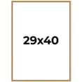 thumbnail image 1 of 29x40 Frame Beaded Gold Solid Wood Picture Frame | 0.75 Inches Moulding Width | Liscio Oro, 1 of 8