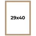 thumbnail image 1 of 29x40 Frame Charleston Honey Brown Solid Wood Picture Frame Width 1.75 Inches | Interior Depth 0.5, 1 of 8