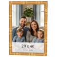 thumbnail image 1 of 29x40 Frame Gold Bamboo Solid Wood Picture Frame | 1 Inch Moulding Width | Interior Frame Depth, 1 of 8