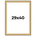 thumbnail image 1 of 29x40 Frame Gold Plein Aire Solid Wood Picture Frame Width 2 Inches | Interior Frame Depth 0.5, 1 of 8