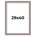 thumbnail image 1 of 29x40 Frame Grey Real Wood Picture Frame Width 2.75 Inches | Interior Frame Depth 0.5 Inches |, 1 of 8