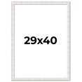 thumbnail image 1 of 29x40 Frame White Sonoma Rustic Wood Picture Frame | 1.5 Inch Moulding Width | Complete with UV, 1 of 7